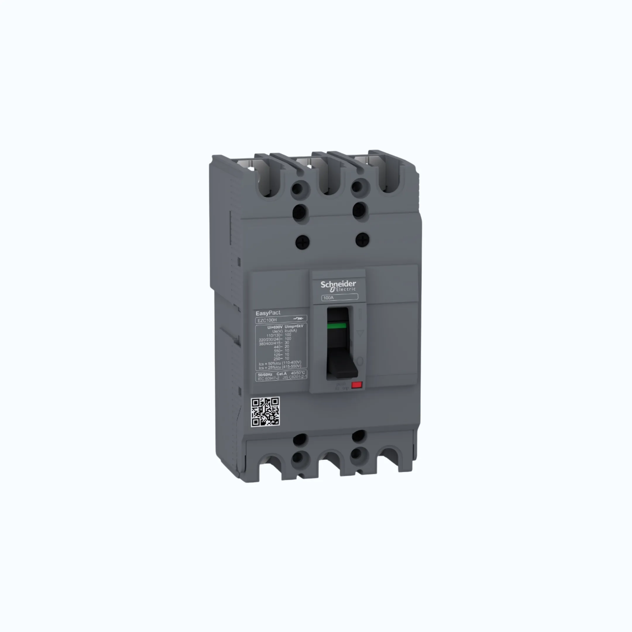 Schneider Easypact EZC100H (30 kA @415V AC / 10 kA @125V DC; 250V DC) 3P- EZC100