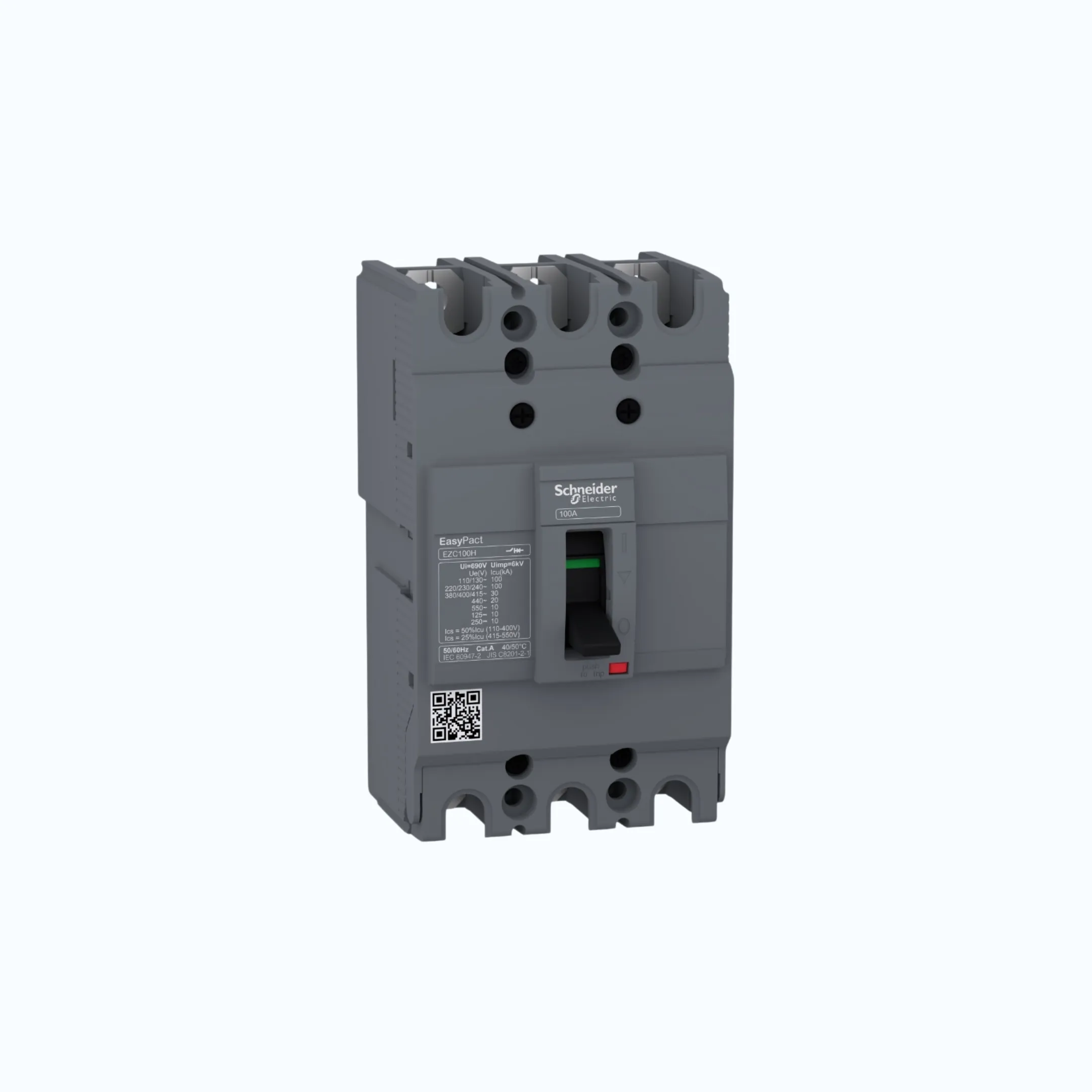 Schneider Easypact EZC100H (30 kA @415V AC / 10 kA @125V DC; 250V DC) 3P- EZC100
