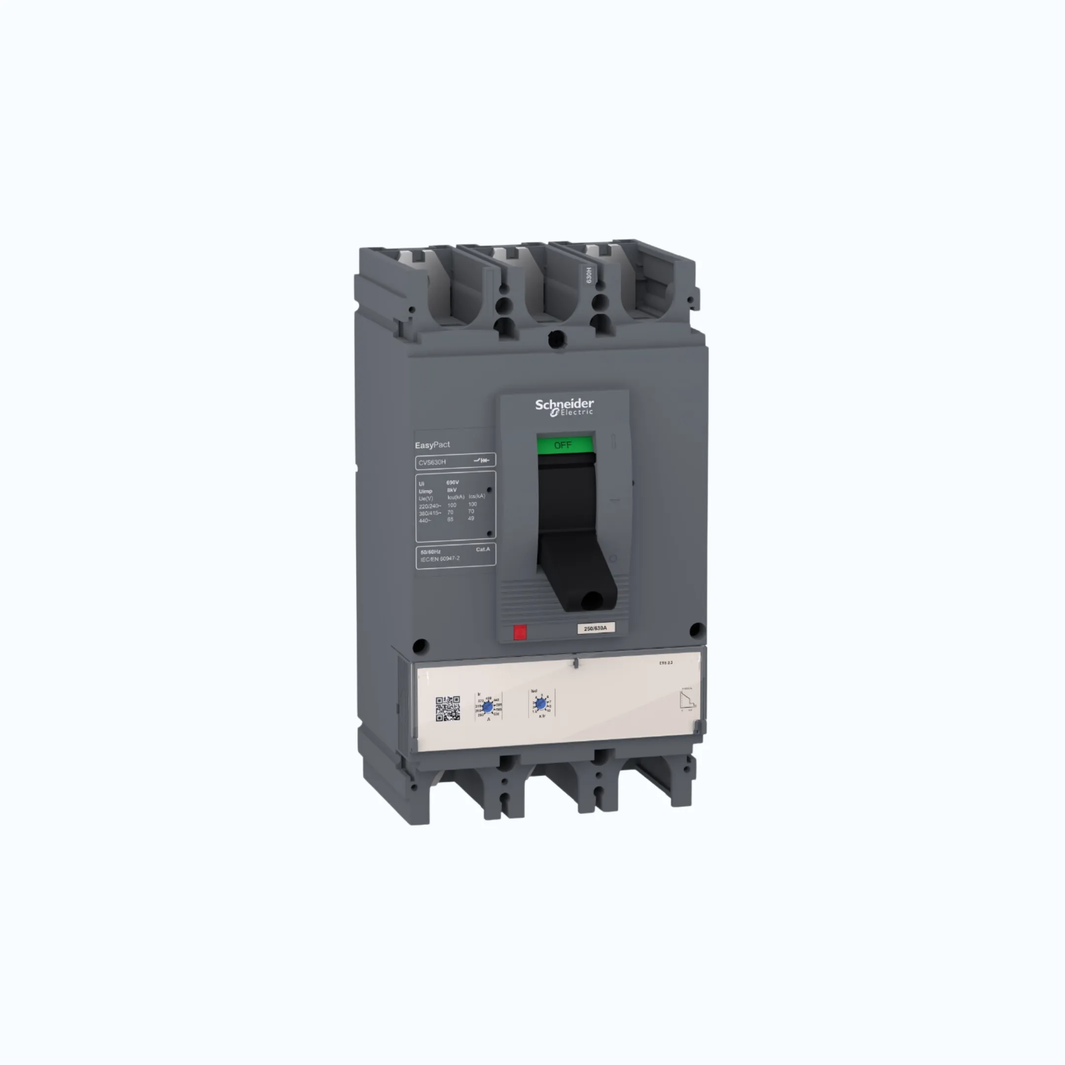 Schneider Easypact CVS400-630 H (70 kA) 3P-ETS 630 315-630 2-10 ln- LV563515