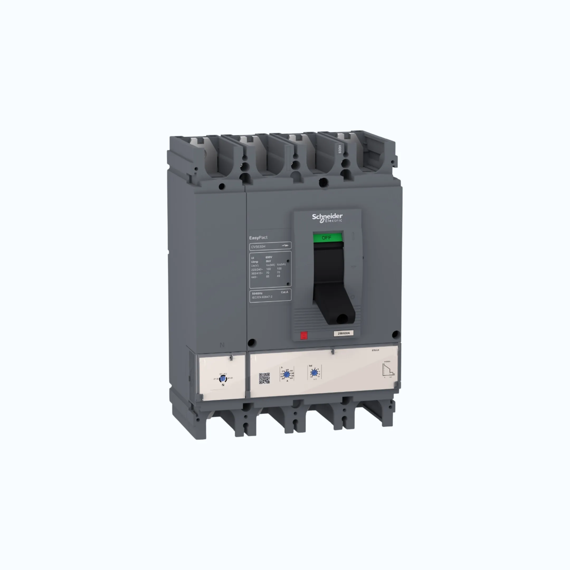 Schneider Easypact CVS400-630 H (70 kA) 4P-ETS 400 200-400 2-10 ln-LV540516