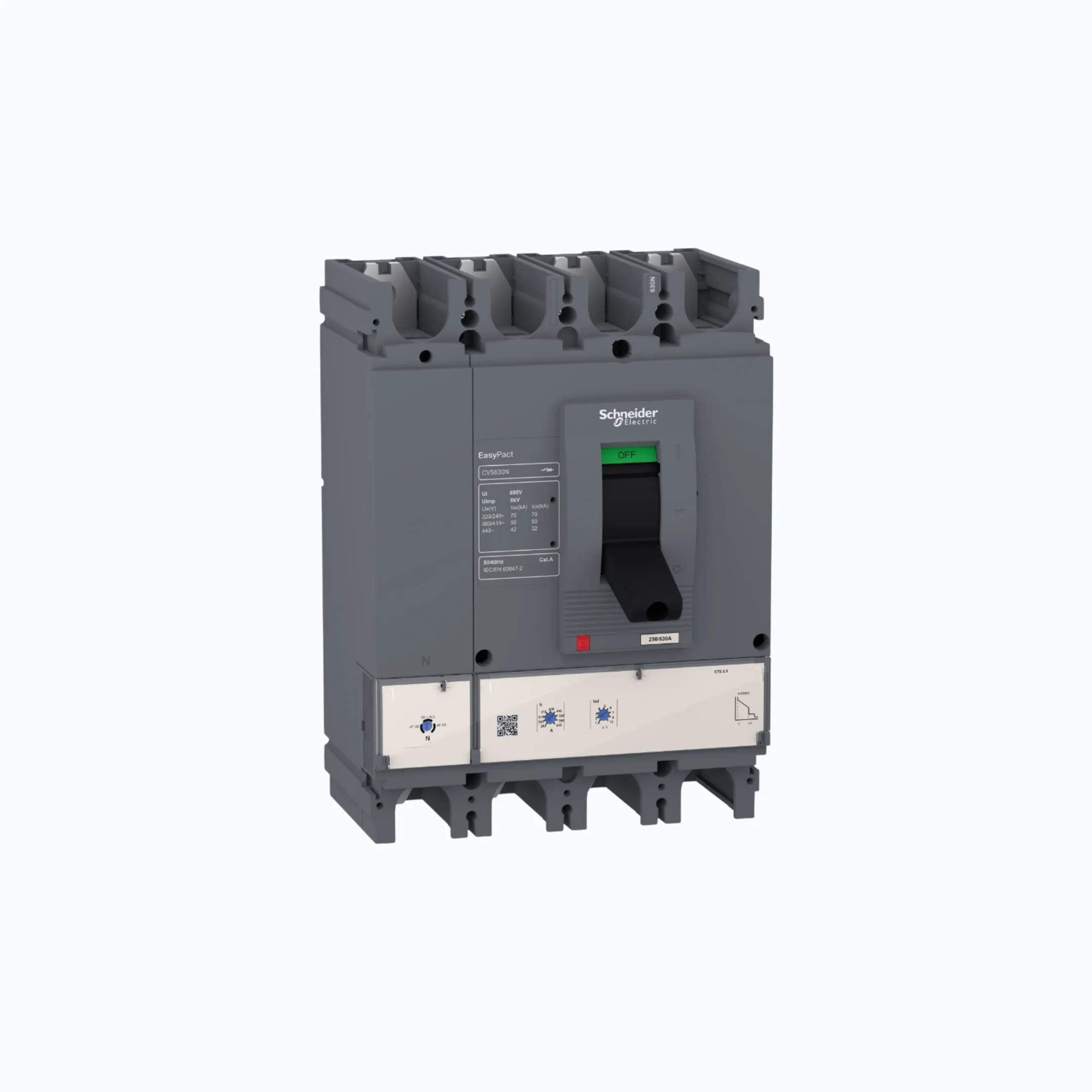 Schneider Easypact CVS400-600 N(50 kA) 4P- ETS 630 315-630 2-10 ln- LV563511