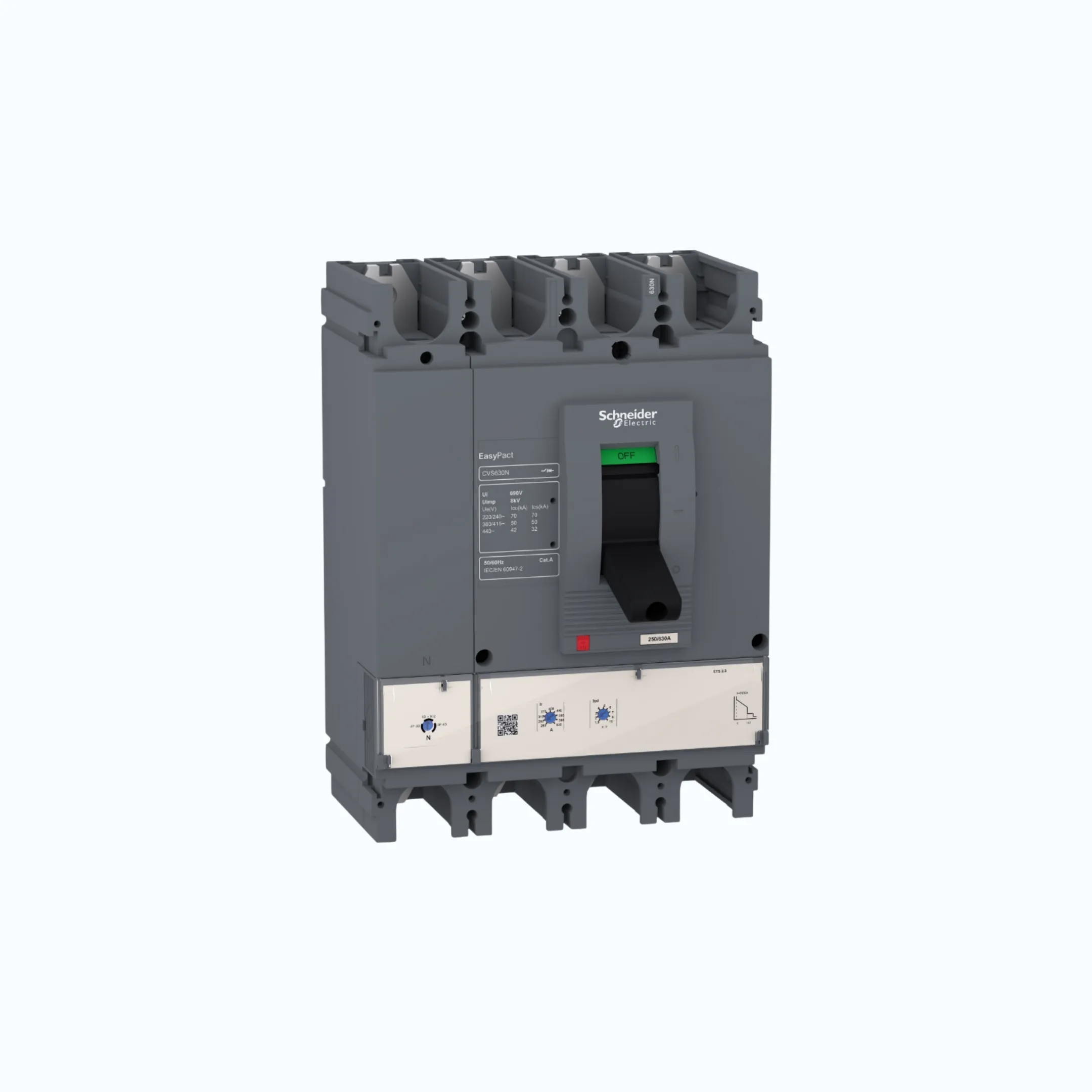 Schneider Easypact CVS400-600 N(50 kA) 4P- ETS 400 200-400 2-10 ln- LV540511
