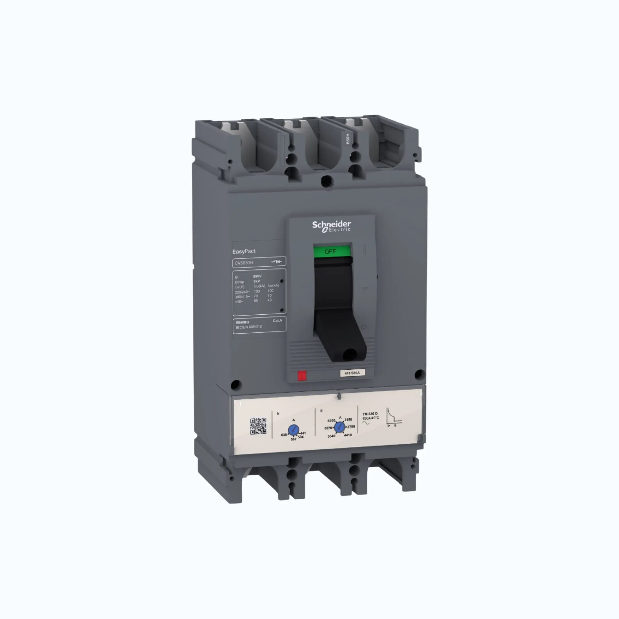 Schneider Easypact CVS400-600 H (70 kA) 3P- TM320D 224-320 5-10 ln- LV540325
