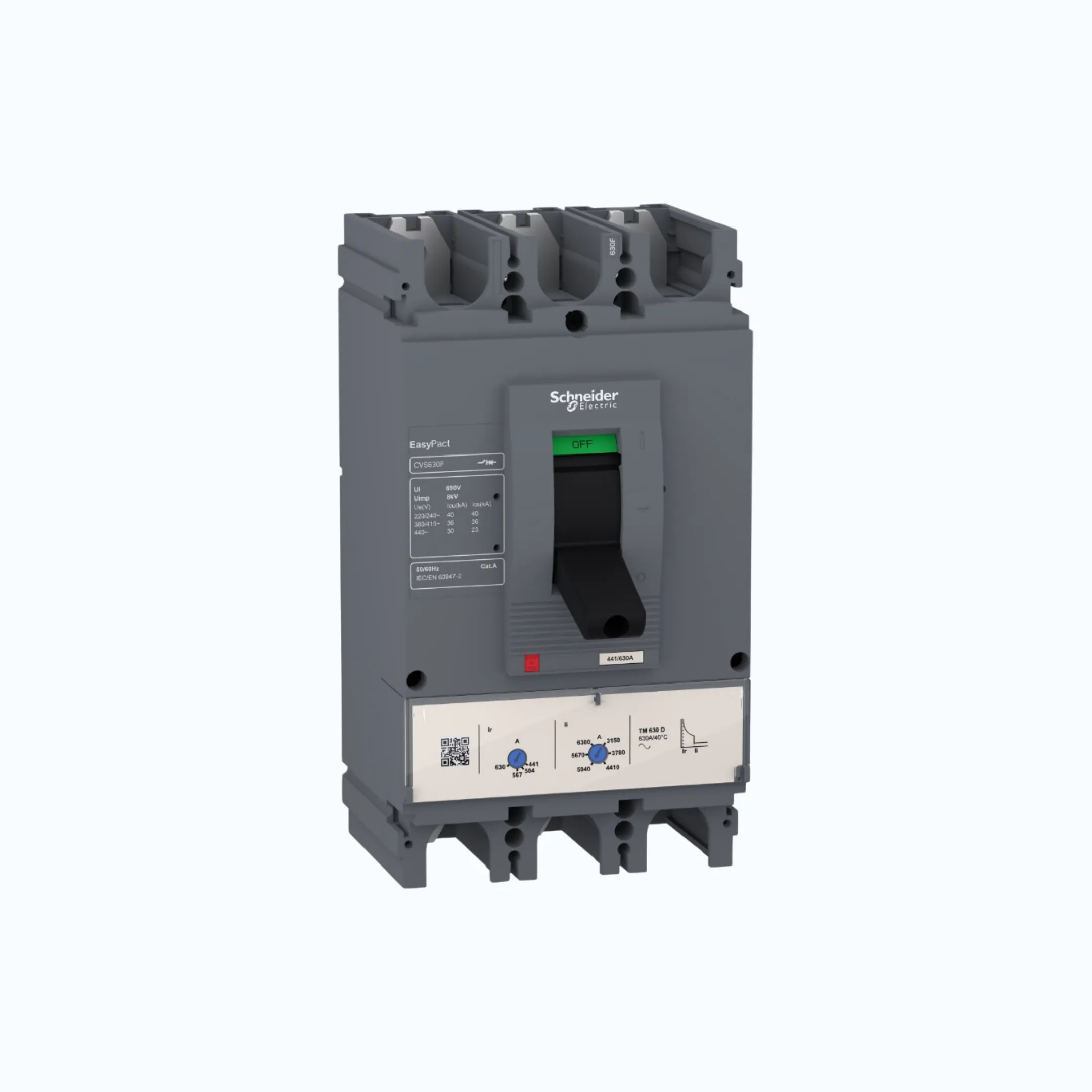 Schneider Easypact CVS400-600 F (36 kA) 3P- TM320D 224-320 5-10 ln- LV540305