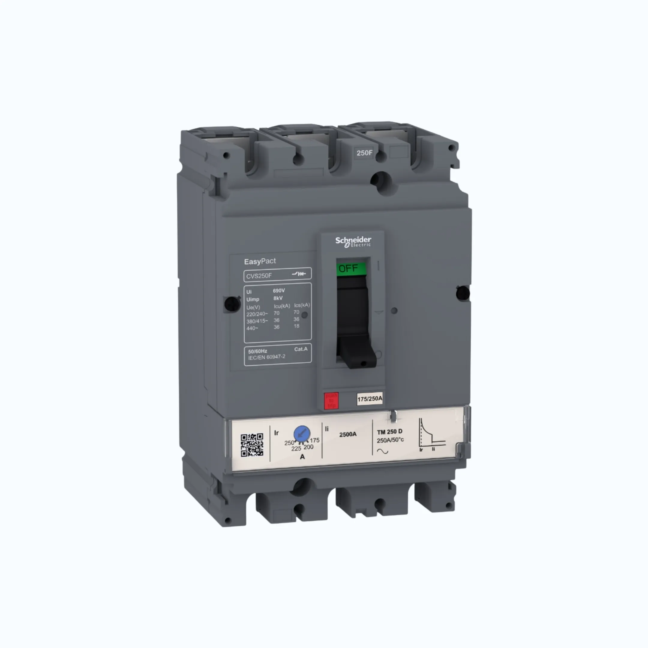 Schneider Easypact CVS100-250 F (36 kA) 3P- TM25D 17.5-25 300- LV510331