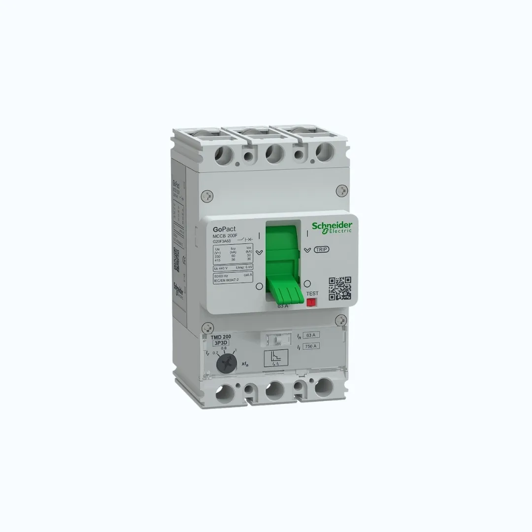Schneider MCCB Adjustable- 36 kA at 415 V AC/4P 63A-G20F4A63