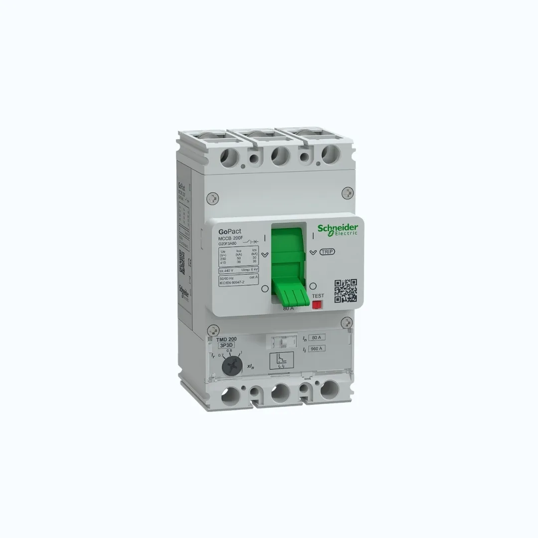 Schneider MCCB Adjustable- 36 kA at 415 V AC/4P 80A-G20F4A80
