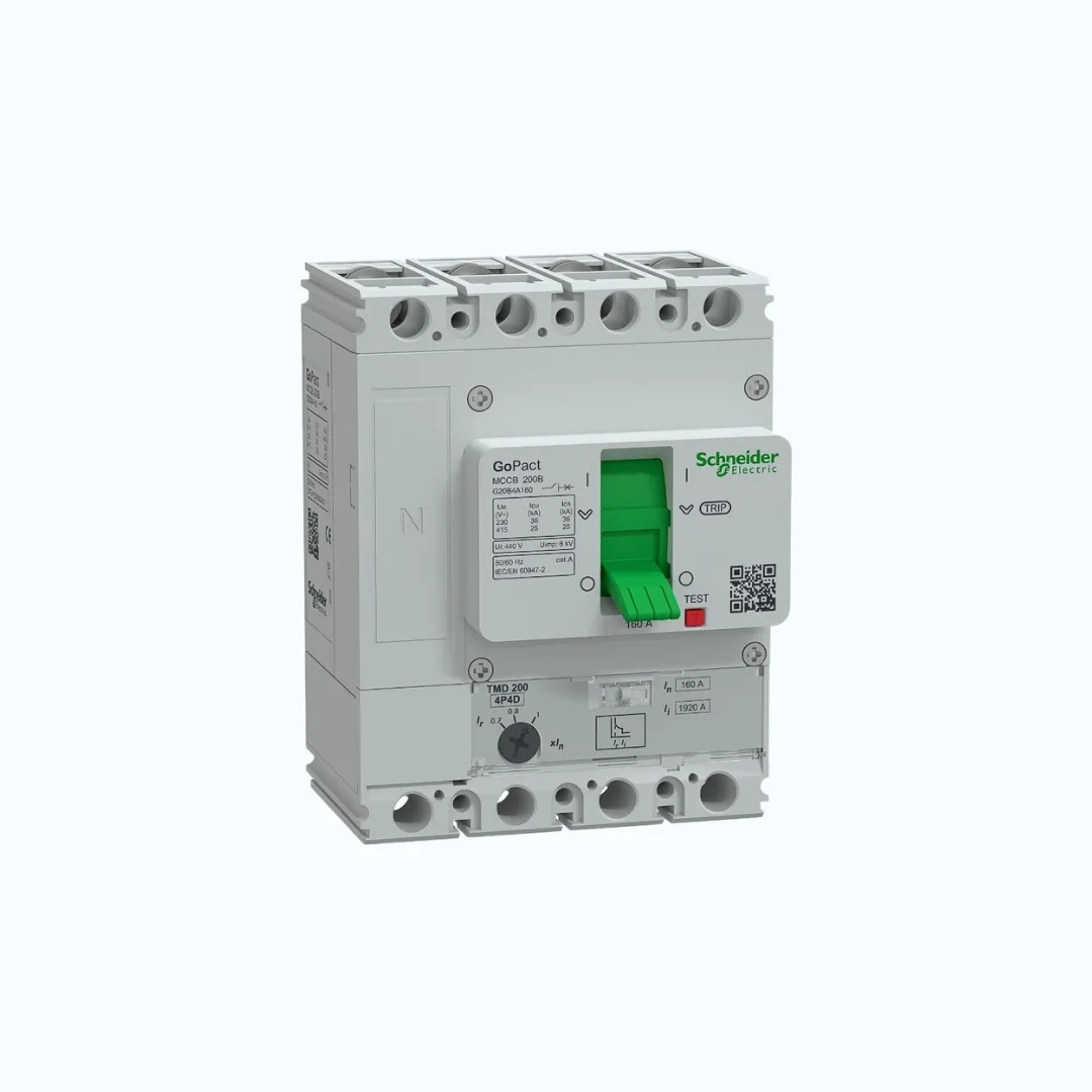 Schneider MCCB Adjustable- 25 kA at 415 V AC/4P 160A- G20B4A160