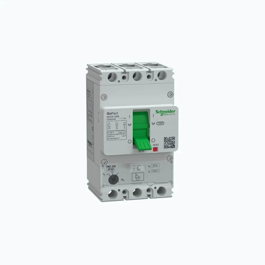 Schneider MCCB Adjustable- 25 kA at 415 V AC/3P 63A- G20B3A63