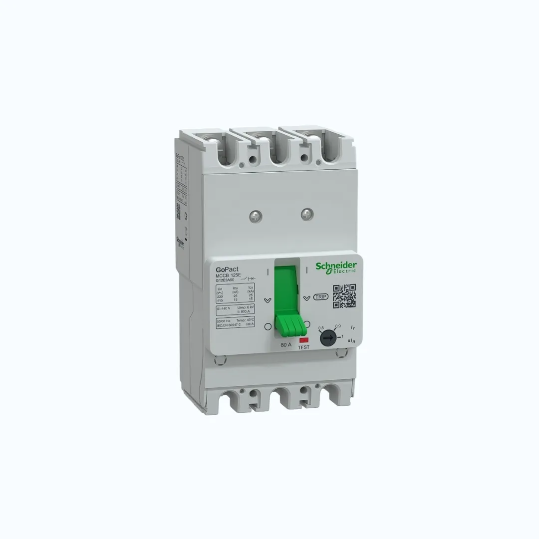 Schneider MCCB Adjustable- 15 kA at 415 V AC/4P 80A-G12E4A80
