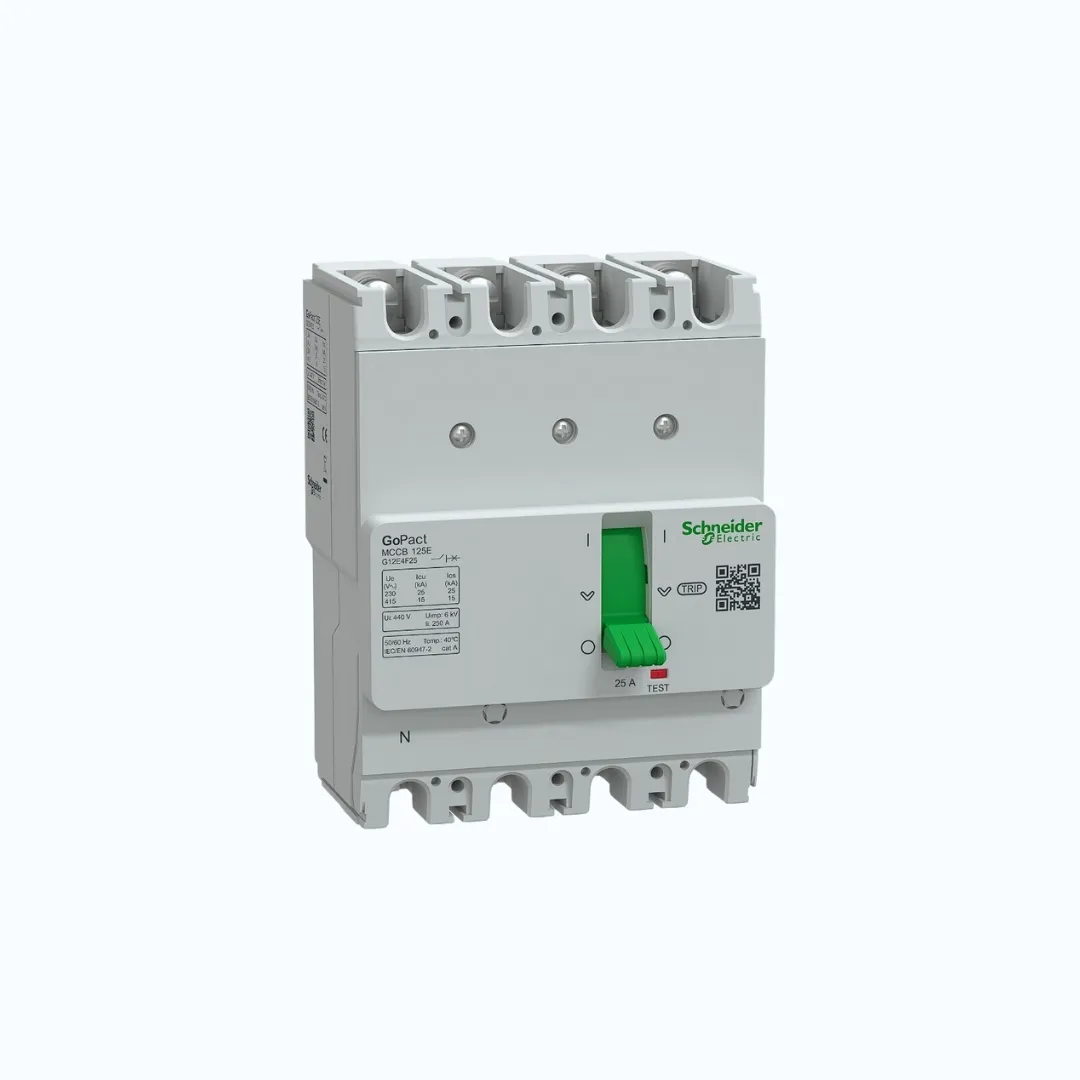 Schneider MCCB Fixed- 15 kA at 415 V AC/4P 25A- G12E4F25